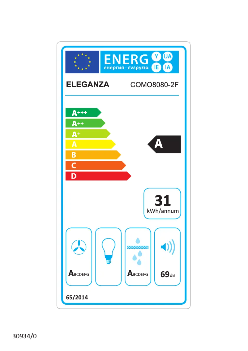 Image de la première page du manuel de l'appareil COMO8080-2F