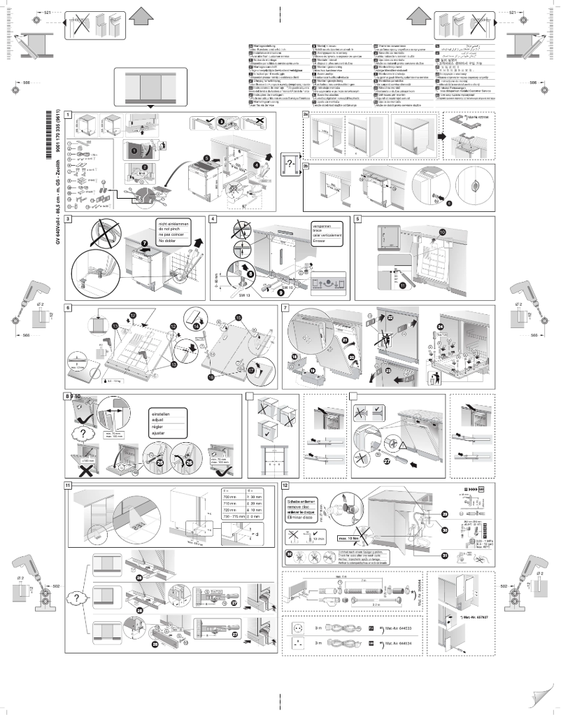 Page 1 de la notice Guide d'installation Bosch SBA88TD26E