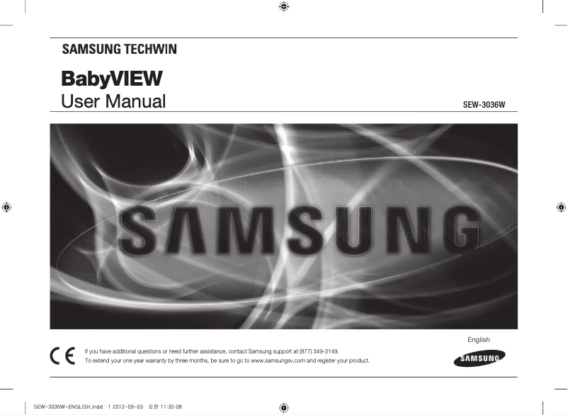 Page n°1 - Manuel utilisateur Samsung SEW-3036W