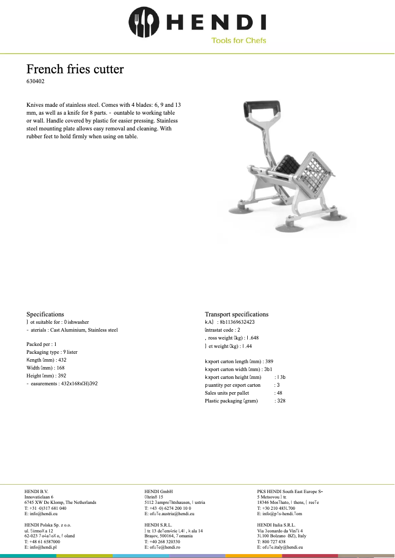 Image de la première page du manuel de l'appareil 630402