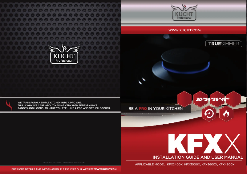 Page 1 de la notice Manuel utilisateur Kucht TrueSimmer KFX3000X