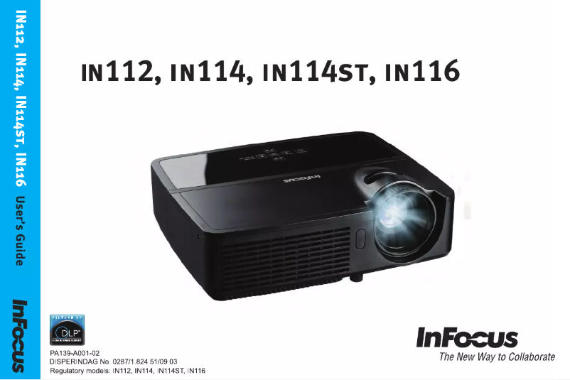 Page 1 de la notice Manuel utilisateur InFocus IN114ST