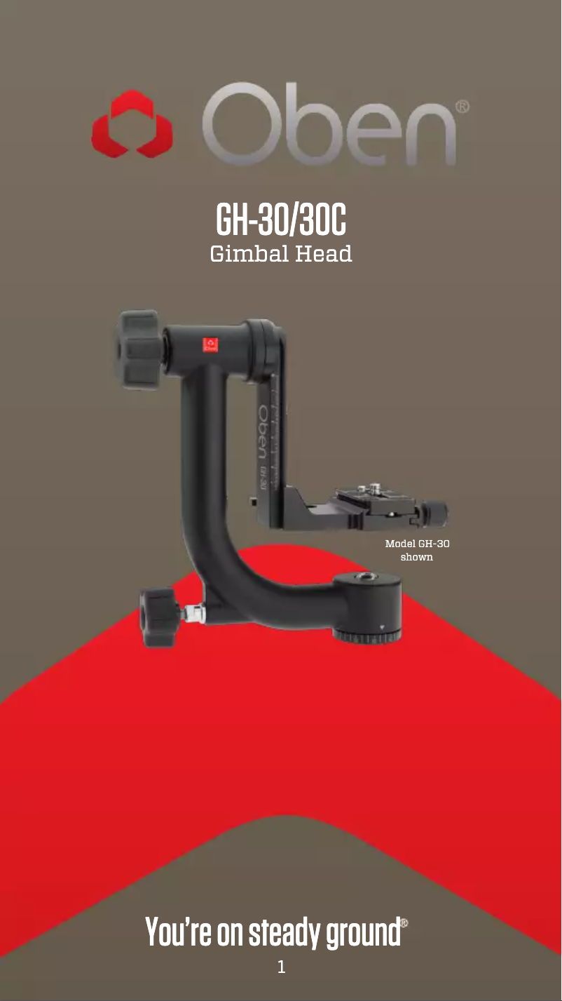 Page n°1 - Manuel utilisateur Oben GH-30C