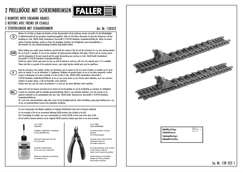 Page n°1 - Manuel utilisateur Faller 120322