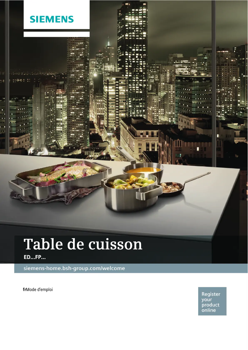 Image de la première page du manuel de l'appareil ED775FPC1E