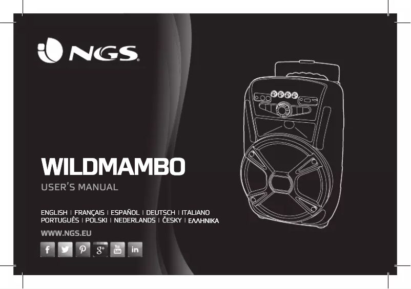 Page n°1 - Manuel utilisateur NGS Wild Mambo