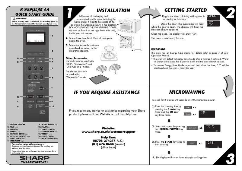 Page n°1 - Manuel utilisateur Sharp R-959