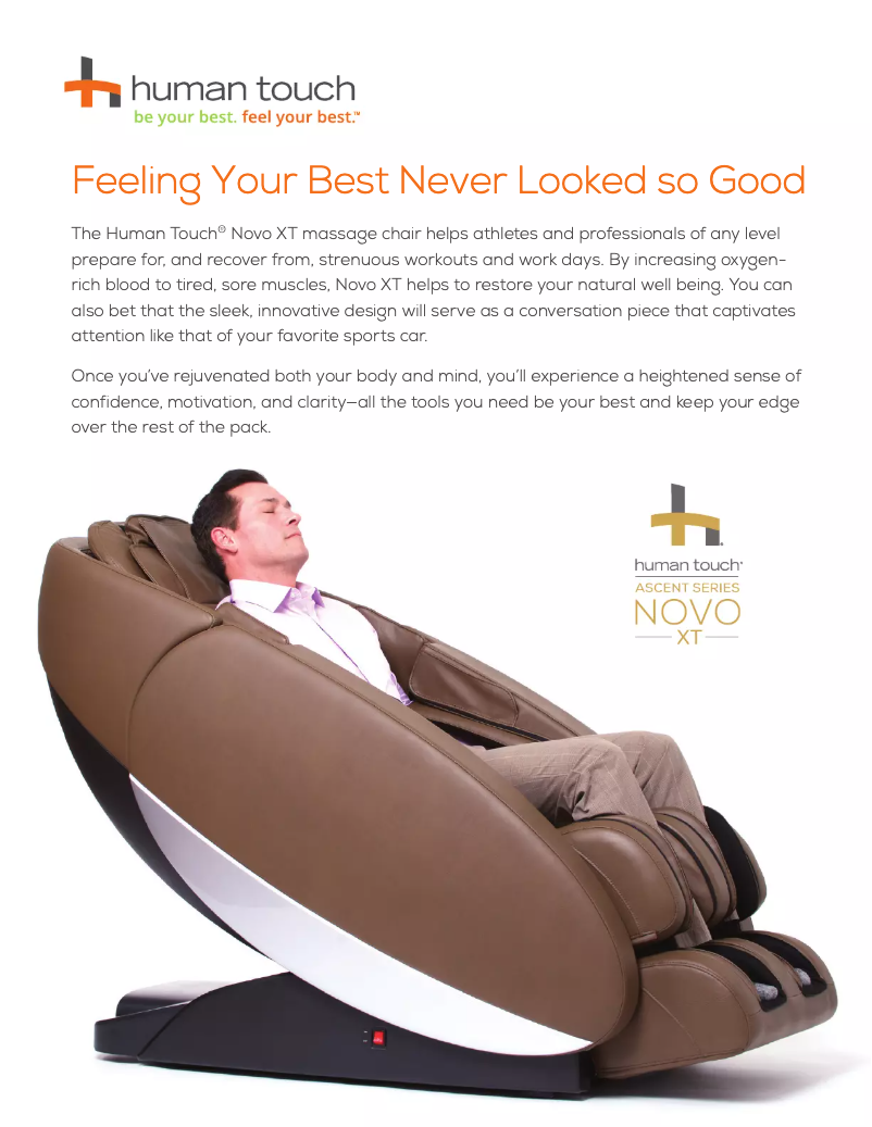 Page n°1 - Brochure Human Touch Novo XT2