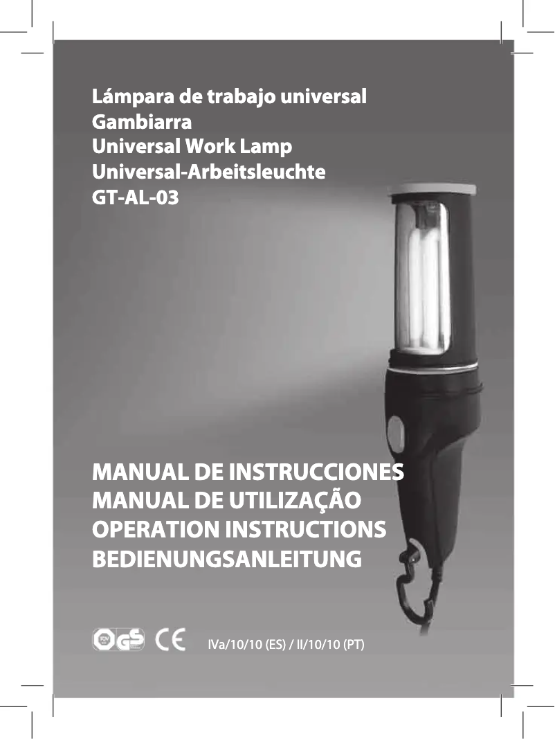 Page 1 de la notice Manuel utilisateur GlobalTronics GT-AL-03