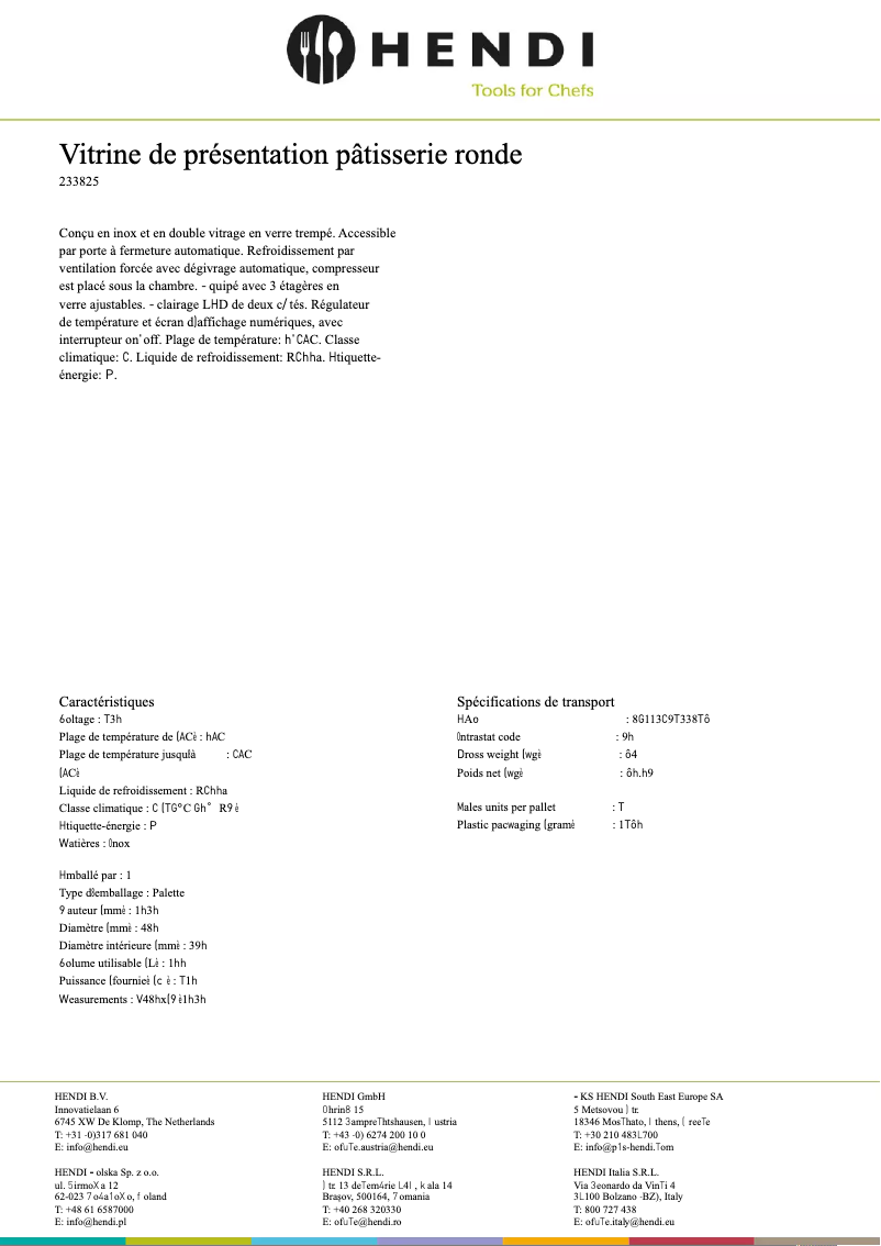Page n°1 - Fiche technique Arktic 233825