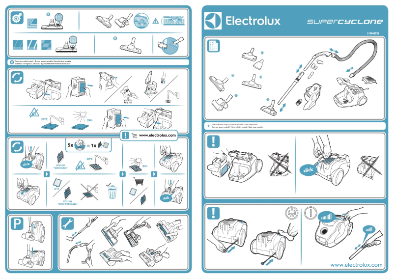 Page 1 de la notice Manuel utilisateur Electrolux SuperCyclone