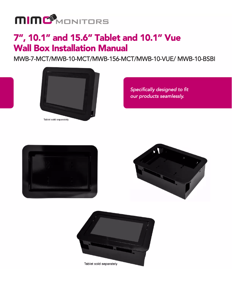 Page n°1 - Manuel utilisateur Mimo Monitors MBS-1080-POE
