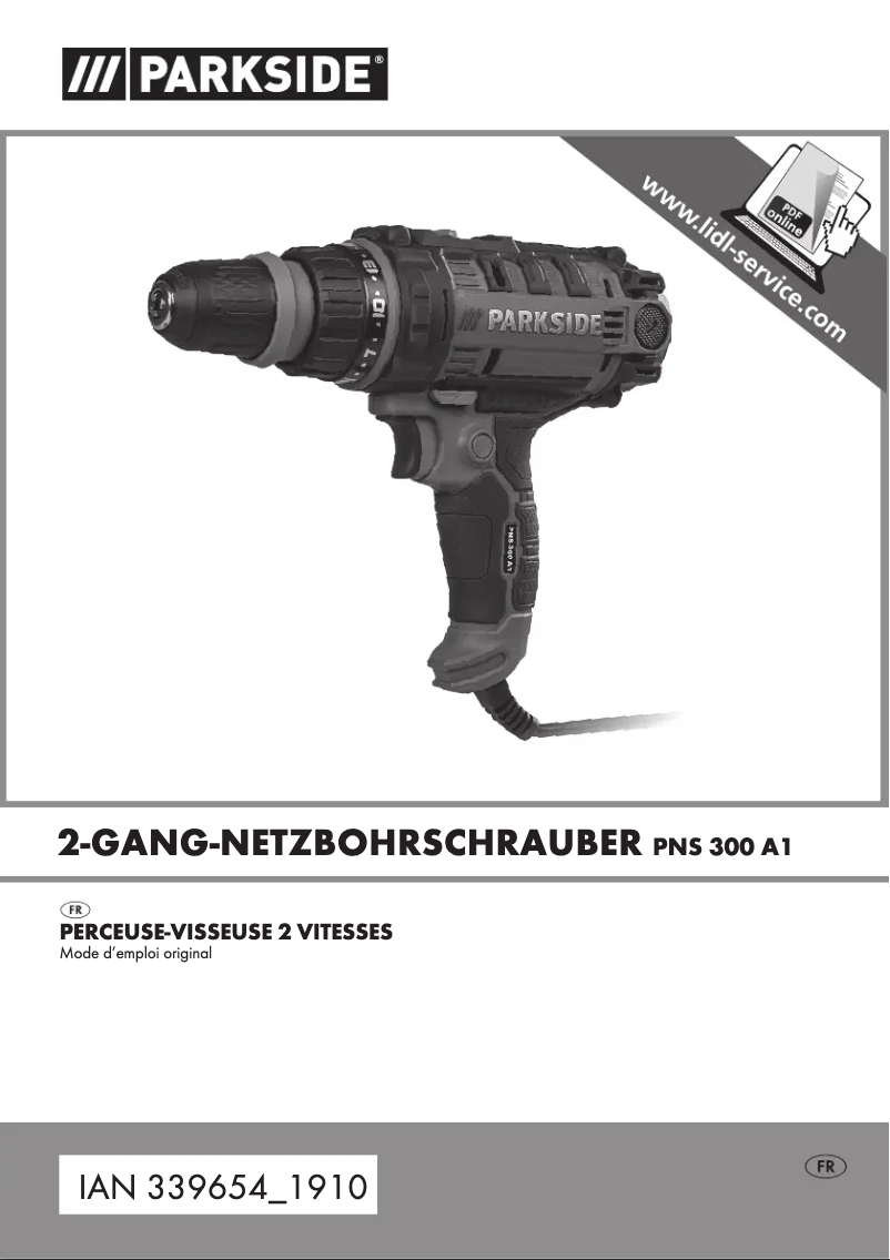 Image de la première page du manuel de l'appareil PNS 300 A1