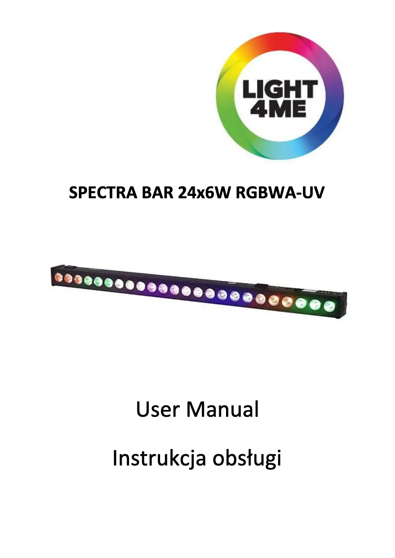 Image de la première page du manuel de l'appareil SPECTRA BAR
