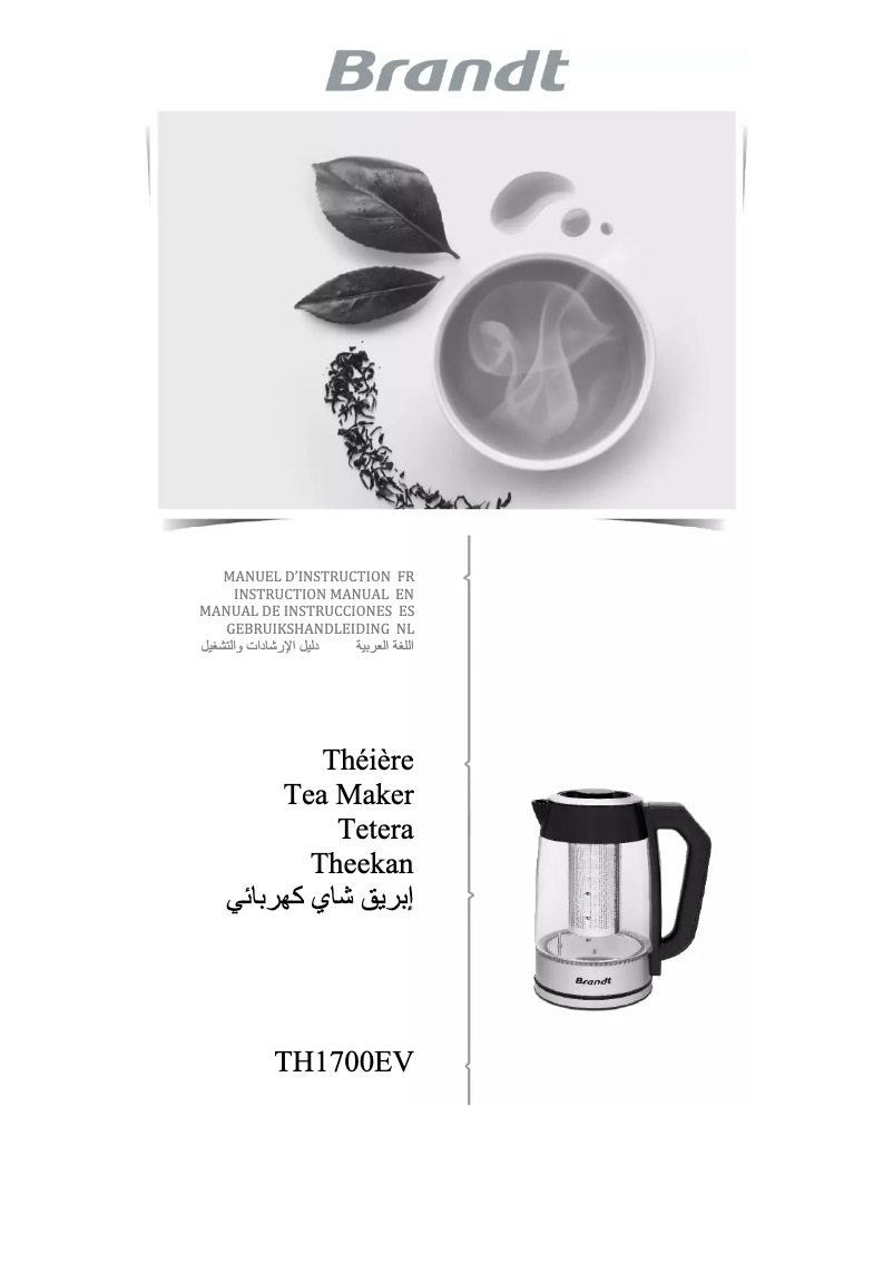 Page 1 de la notice Manuel utilisateur Brandt TH1700EV