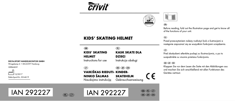 Página 1 del manual Manual de usuario Crivit IAN 292227