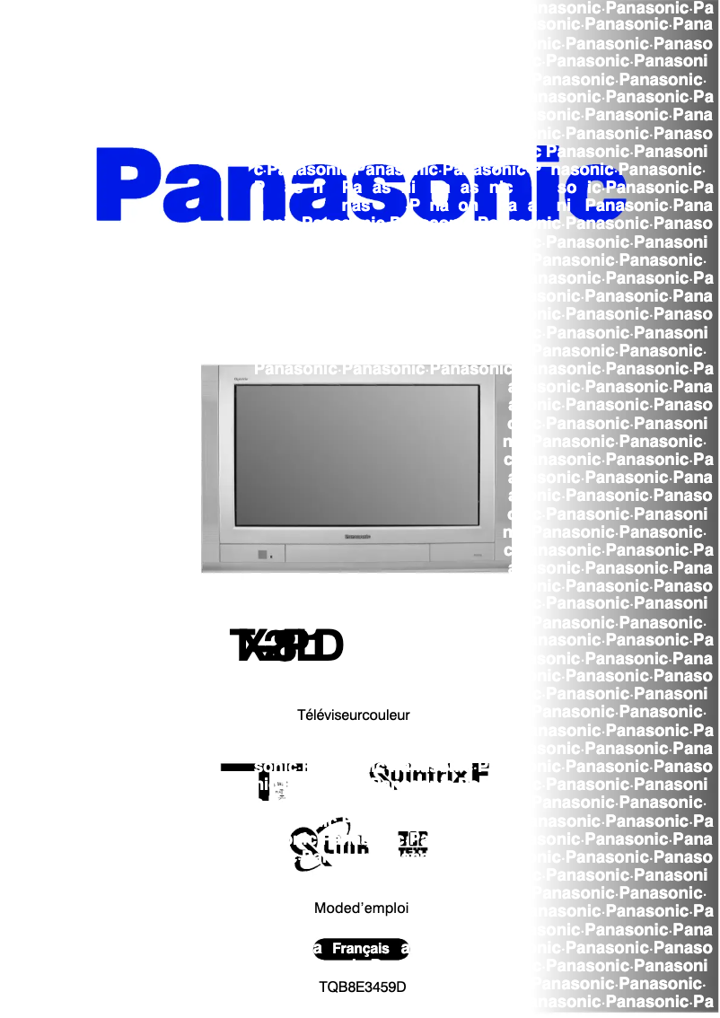 Page 1 de la notice Manuel utilisateur Panasonic TX-28PL1D