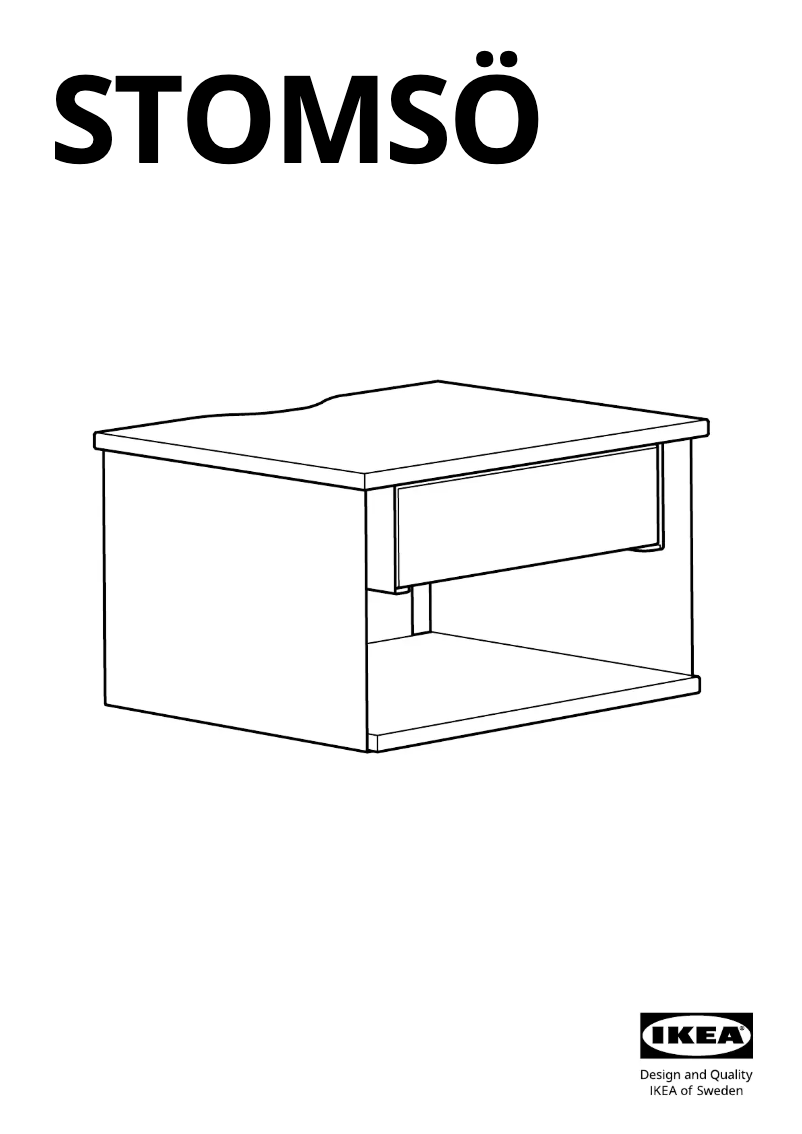 Image de la première page du manuel de l'appareil STOMSÖ 805.785.25