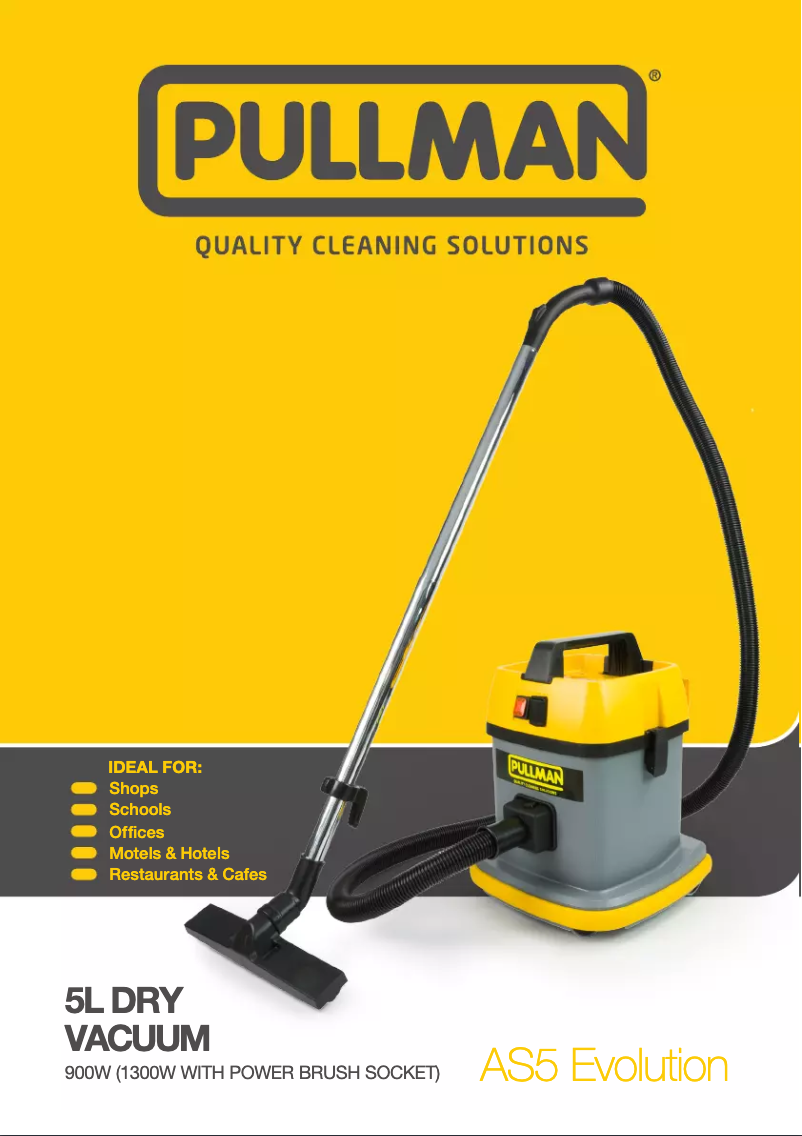 Página 1 del manual Manual de usuario Pullman AS5 Evolution