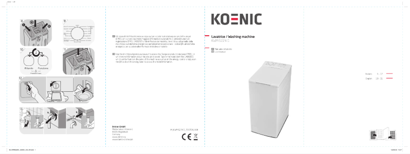 Page 1 of the manual User Manual Koenic KWM 6224 D
