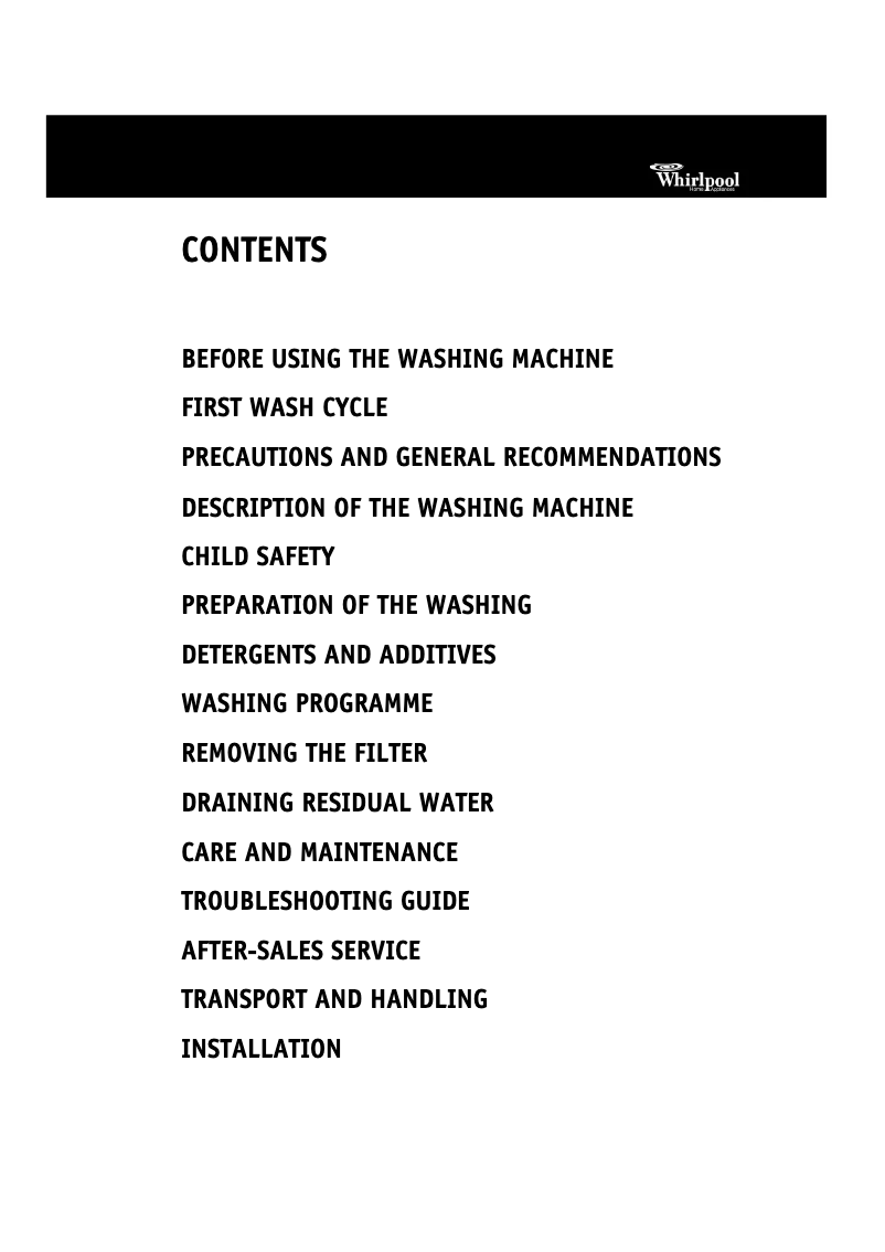 Image de la première page du manuel de l'appareil AWM 6130