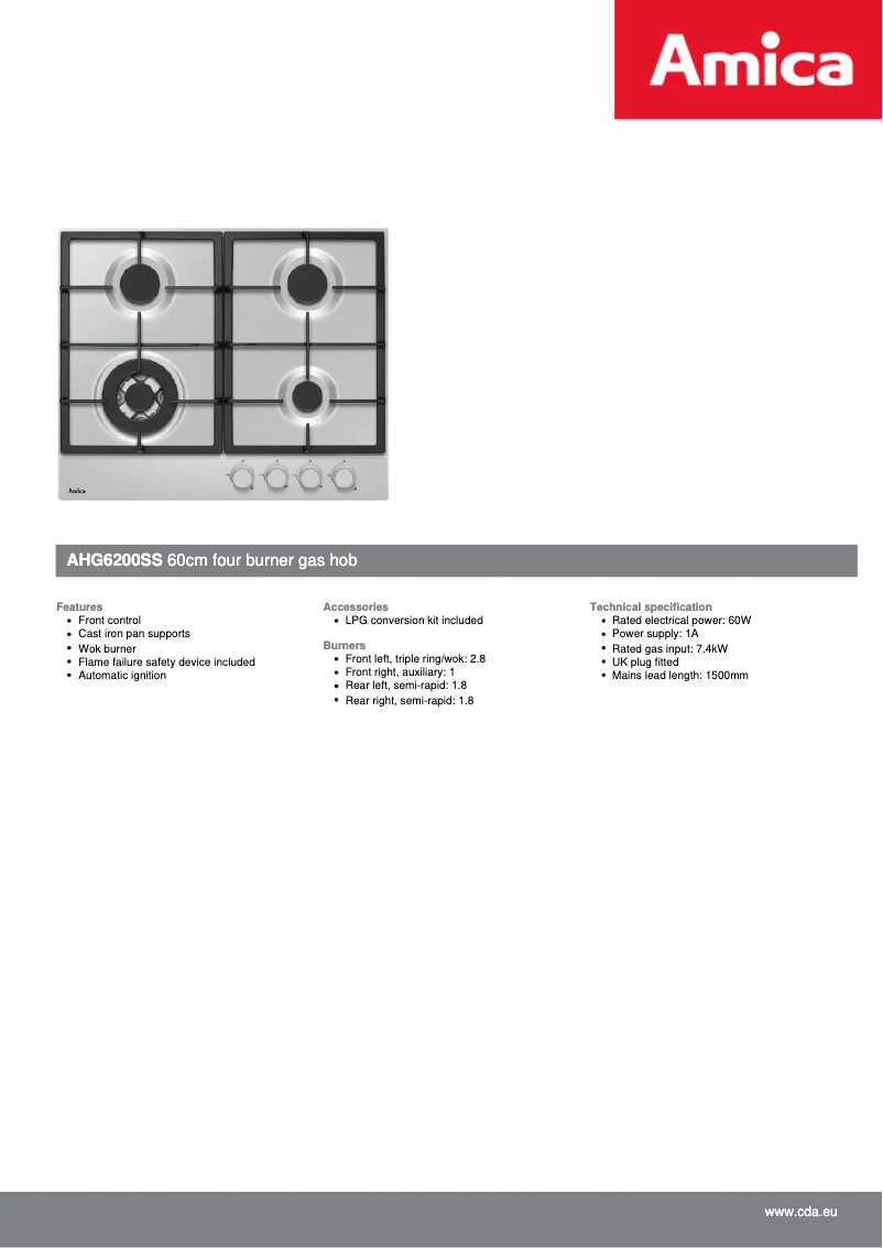 Image de la première page du manuel de l'appareil AHG6200SS