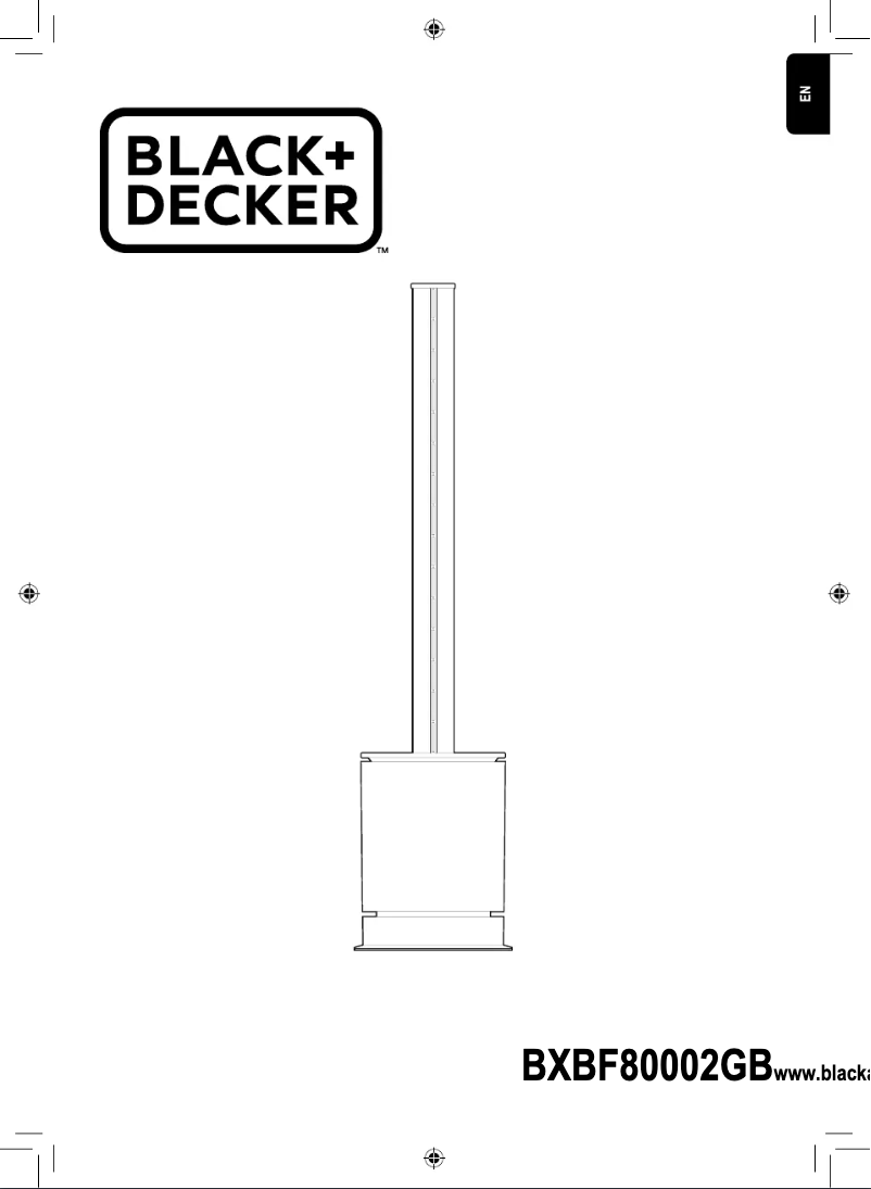 Page 1 de la notice Manuel utilisateur Black & Decker BXBF80002GB