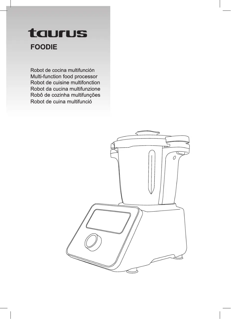 Image de la première page du manuel de l'appareil Foodie