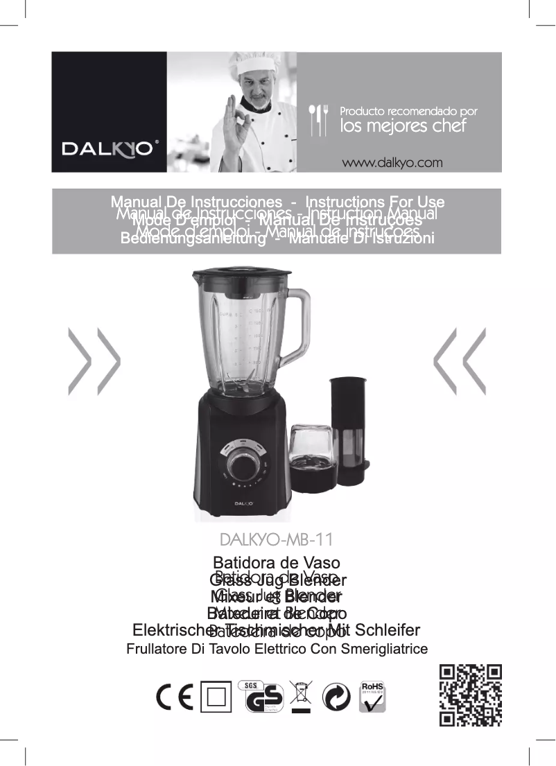 Page 1 de la notice Manuel utilisateur Dalkyo MB-11