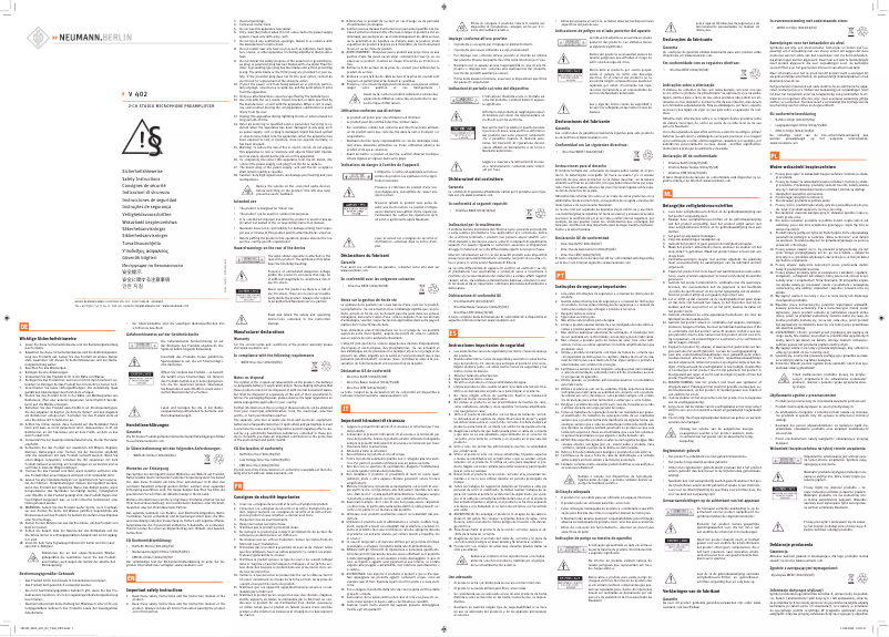 Page n°1 - Instructions / montage Neumann U 47