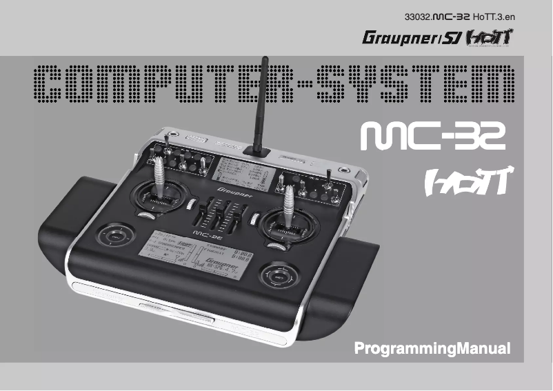 Page n°1 - Manuel utilisateur Graupner mc-32