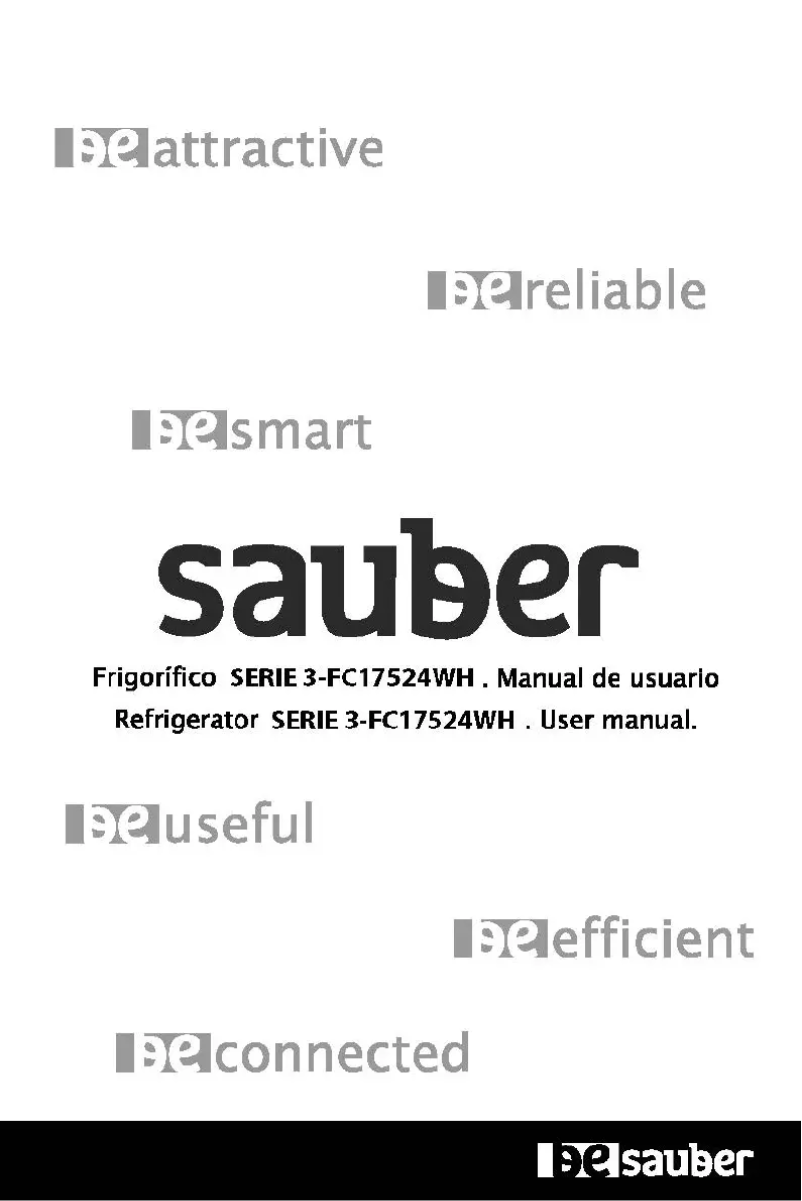 Page 1 de la notice Manuel utilisateur Sauber SERIE 3-FC17524WH