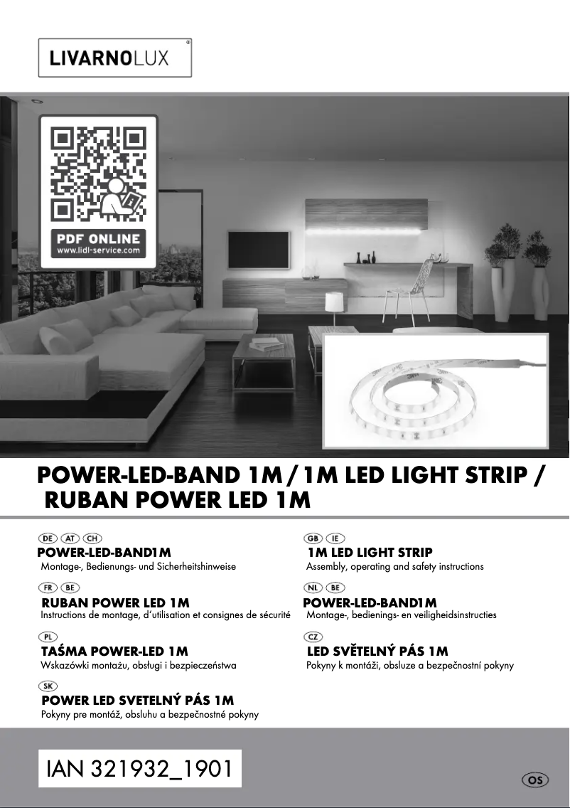 Page n°1 - Manuel utilisateur Livarno Lux IAN 321932