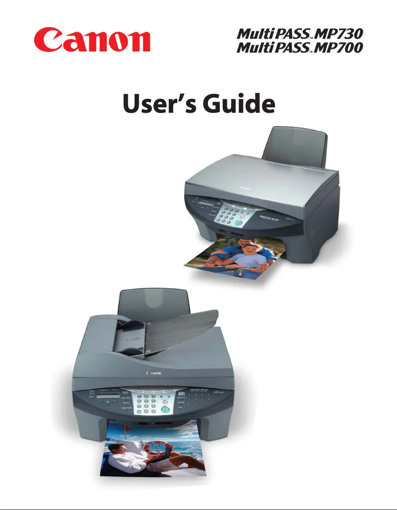 Page n°1 - Manuel utilisateur Canon MultiPASS MP730