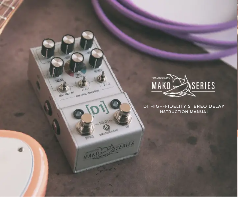 Image de la première page du manuel de l'appareil Mako D1