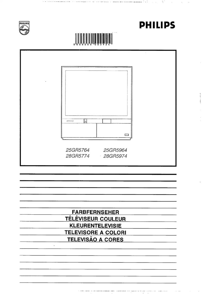 Page n°1 - Manuel utilisateur Philips 25GR5964