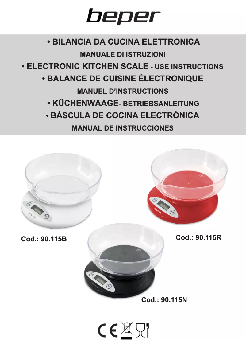 Page 1 de la notice Manuel utilisateur Beper 90.115R