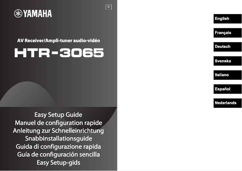Página 1 del manual Manual de usuario Yamaha HTR-3065