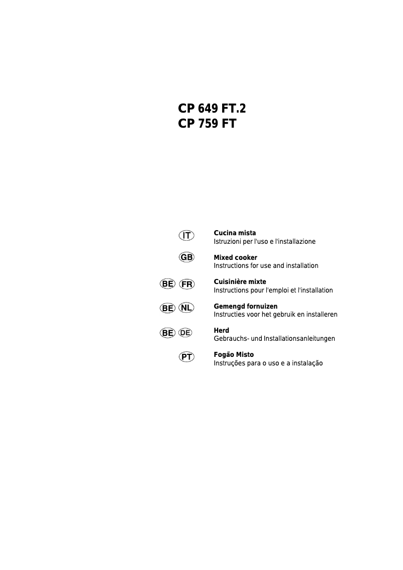 Image de la première page du manuel de l'appareil CP 649 FT