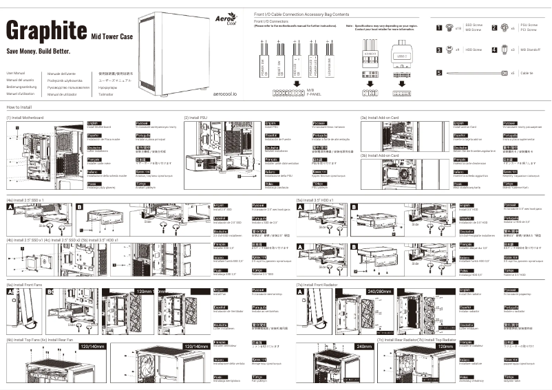 Image de la première page du manuel de l'appareil Graphite