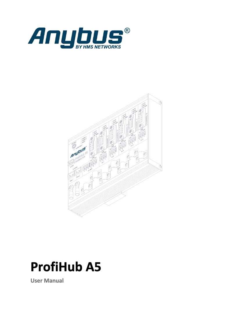 Page 1 de la notice Manuel utilisateur Anybus ProfiHub A5