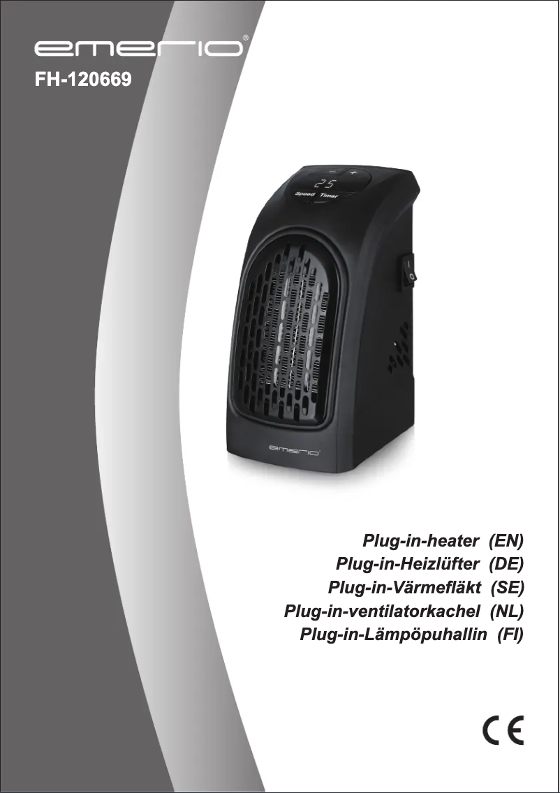 Page 1 de la notice Manuel utilisateur Emerio FH-120669