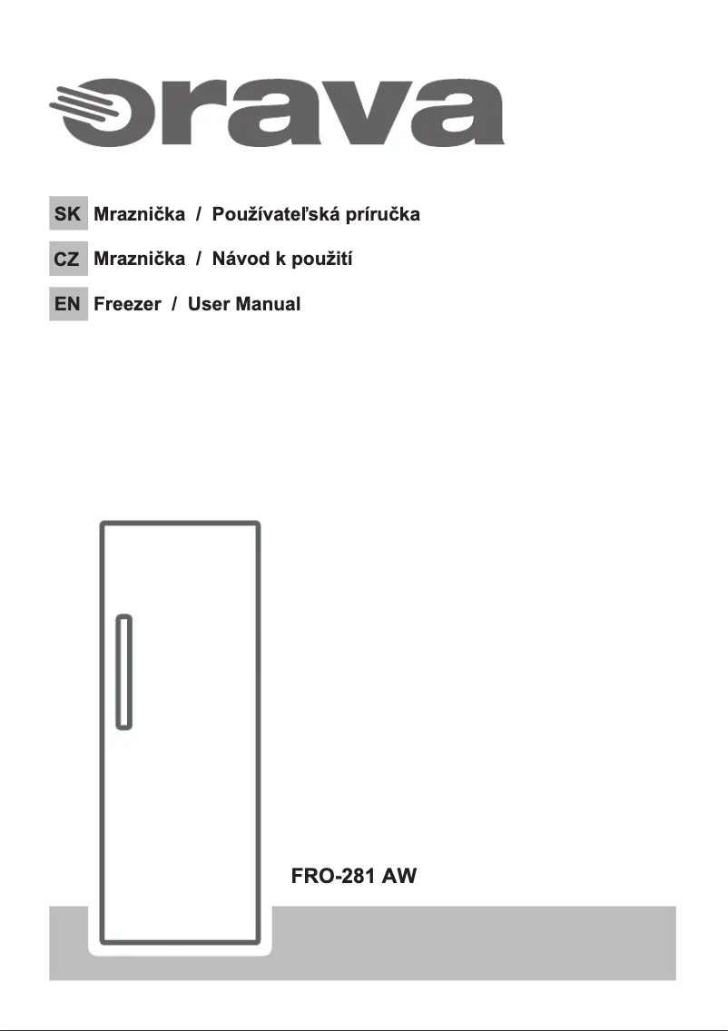 Page n°1 - Manuel utilisateur Orava FRO-281 AW