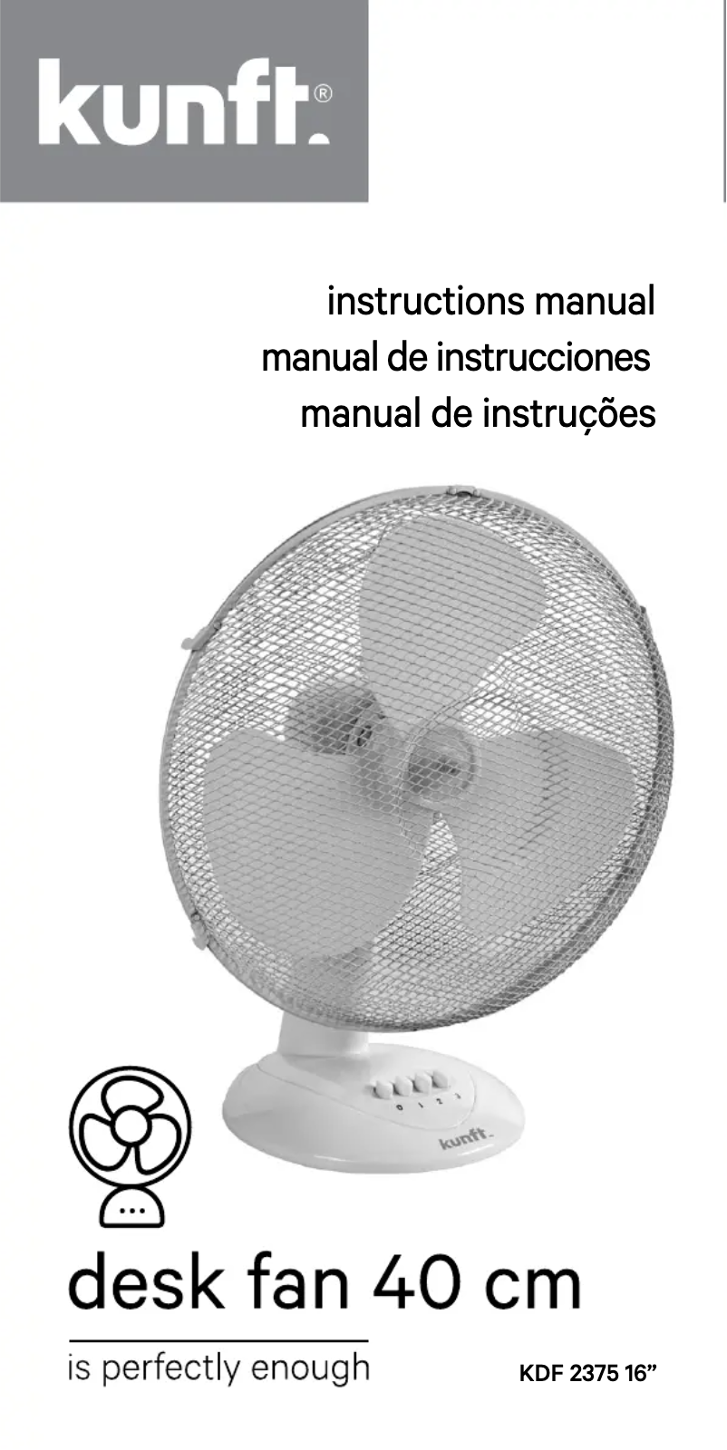 Image de la première page du manuel de l'appareil KDF2375
