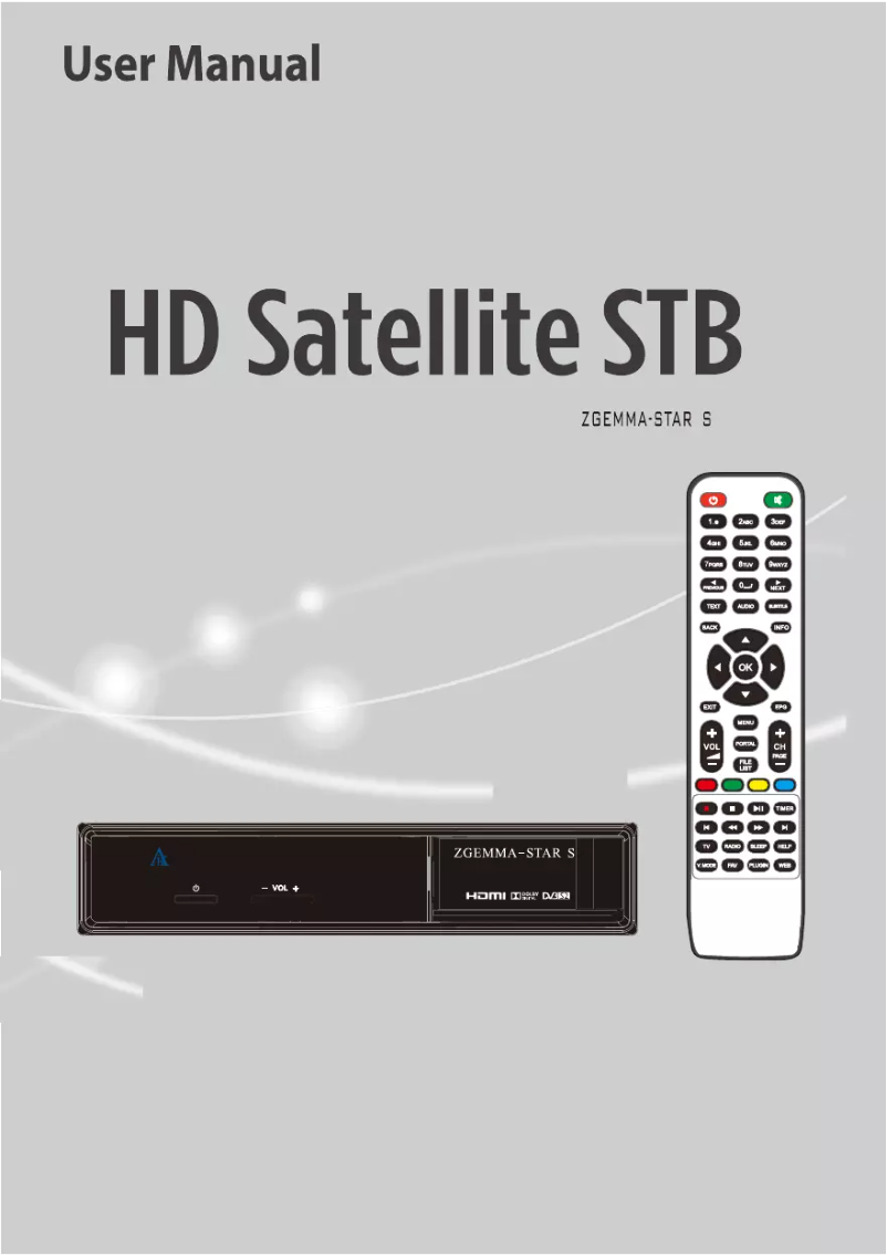 Página 1 del manual Manual de usuario Zgemma Star S