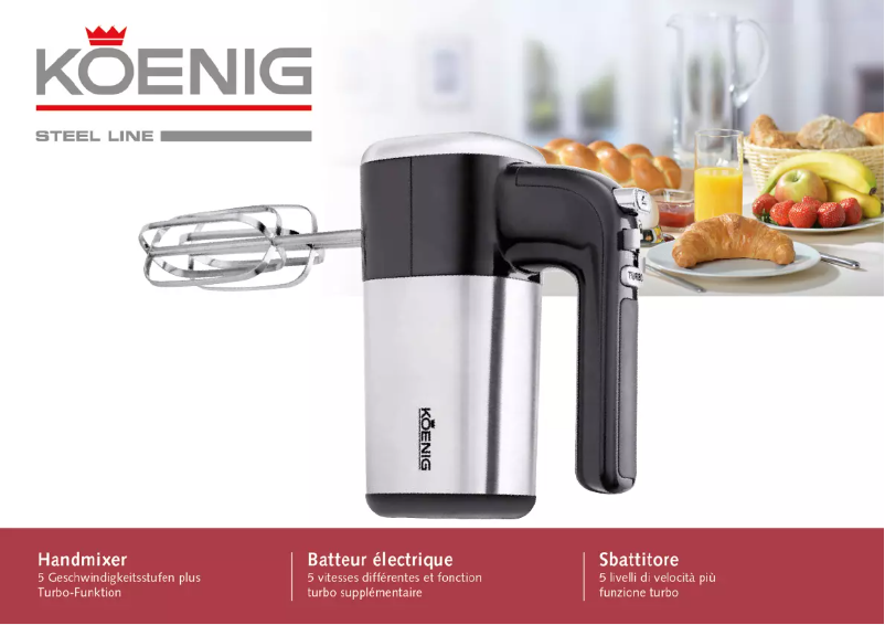 Page 1 de la notice Manuel utilisateur Koenig B04103