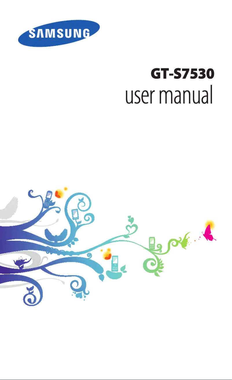 Image de la première page du manuel de l'appareil Omnia M GT-S7530