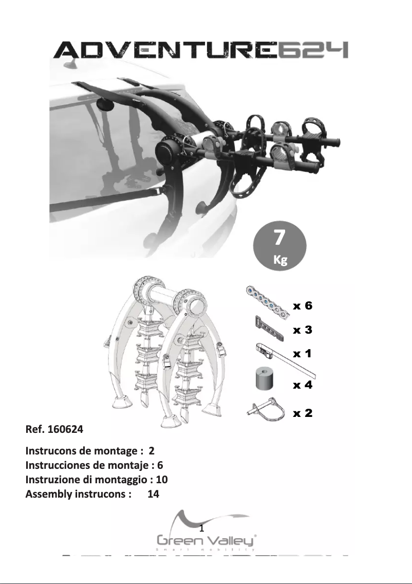 Página 1 del manual Manual de usuario Green Valley Adventure 624