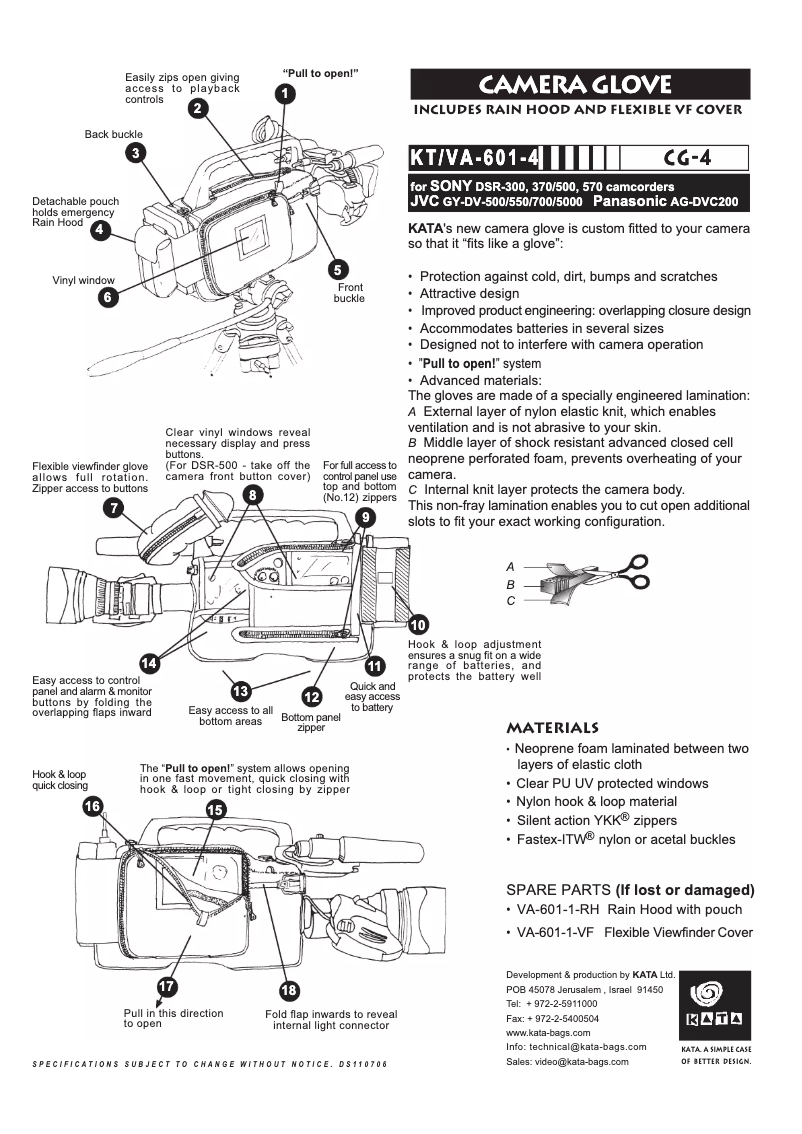 Page 1 de la notice Manuel utilisateur Kata CG-4
