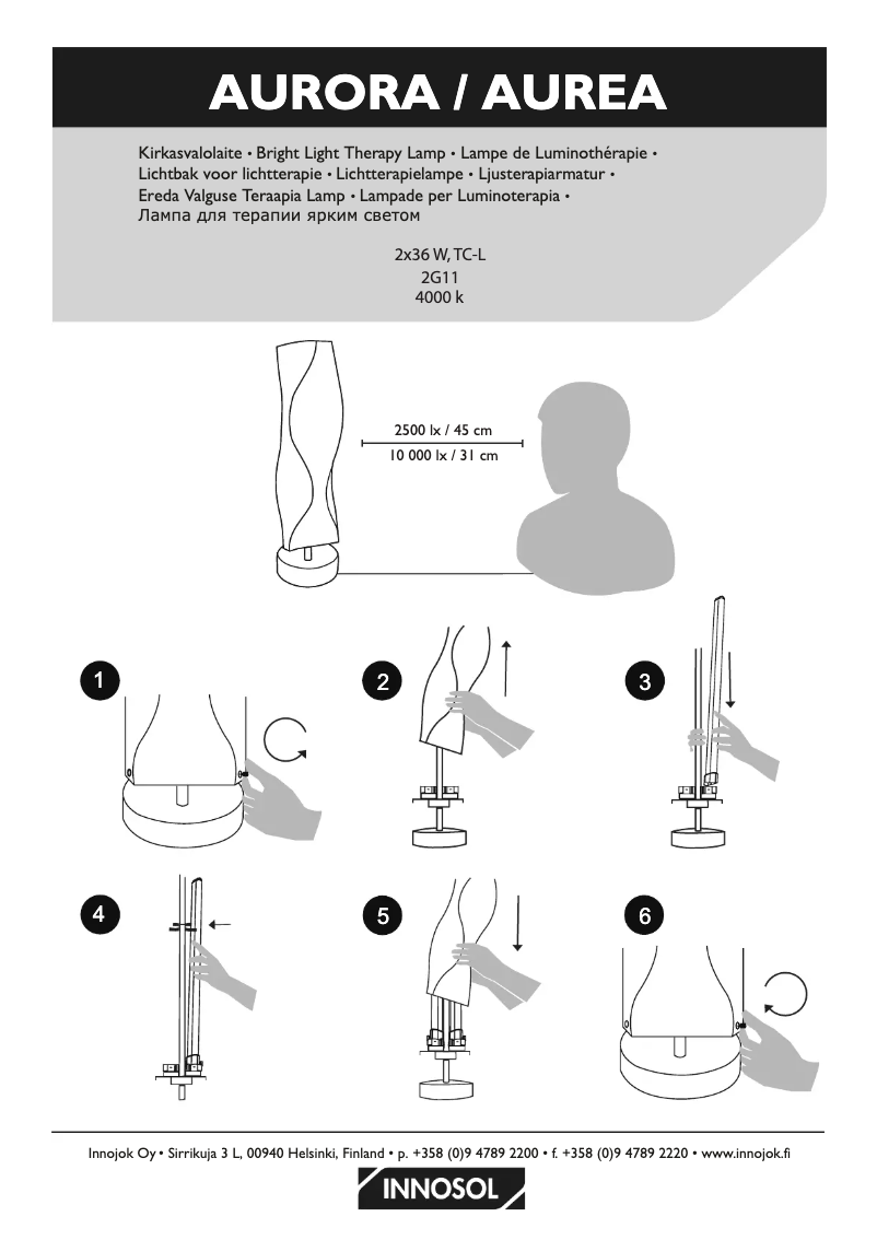 Page n°1 - Manuel utilisateur Innosol Aurea